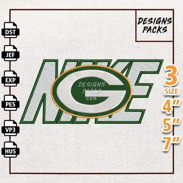 Football Green Bay Packers Embroidery Design