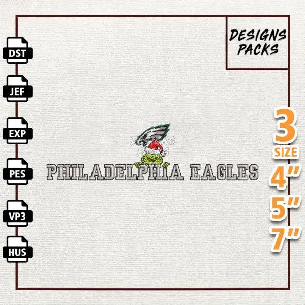 Football Grinch  Philadelphia Eagles Embroidery Design