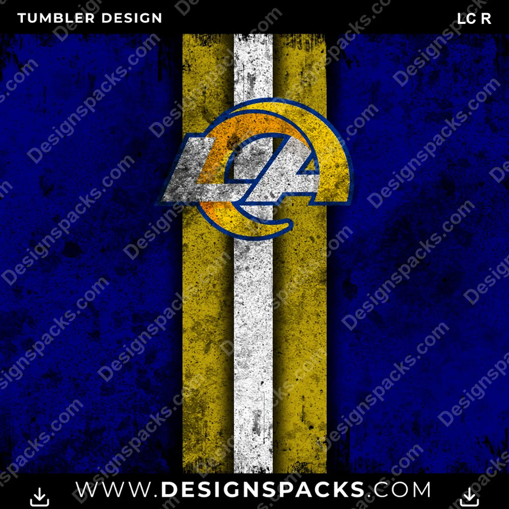Football Grunge Style LC R NFL Football Tumbler Digital Wrap Design Download