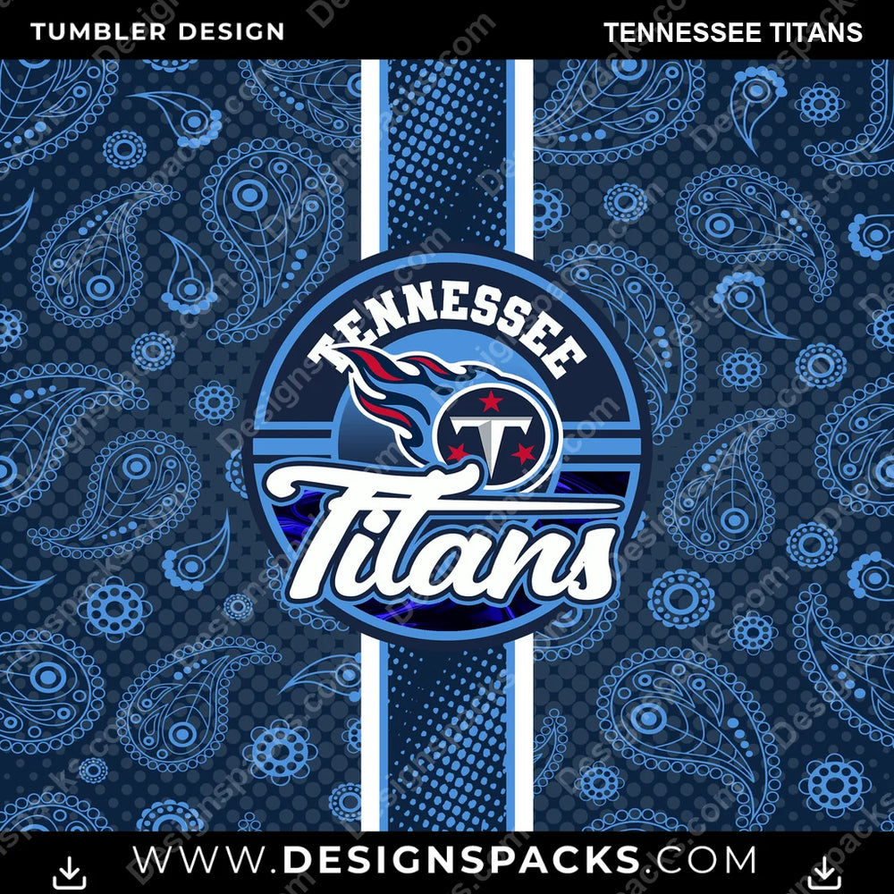 Football Handkerchief Tennessee Titans NFL Football Tumbler Digital Wrap Design Download