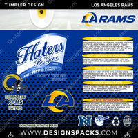 Lade Bild in die Galerieansicht, Football Haters Be Gone Los Angeles Rams NFL Football Tumbler Digital Wrap Design Download

