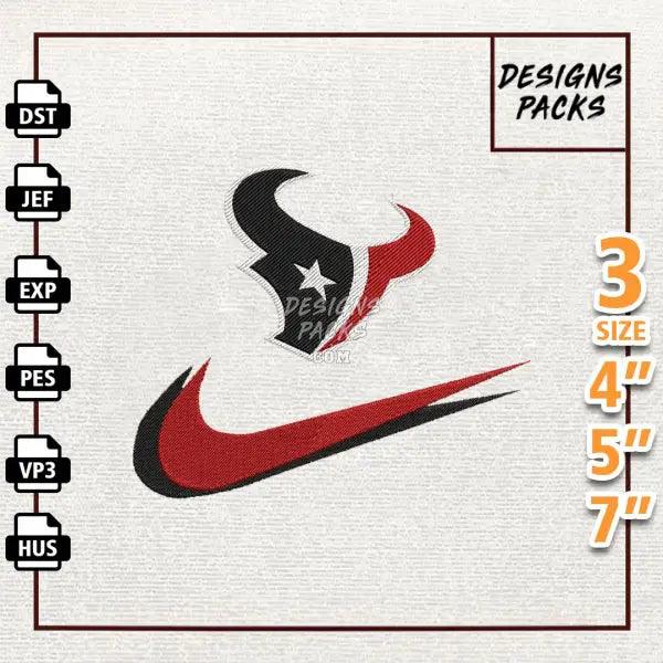Football Houston Texans Embroidery Design