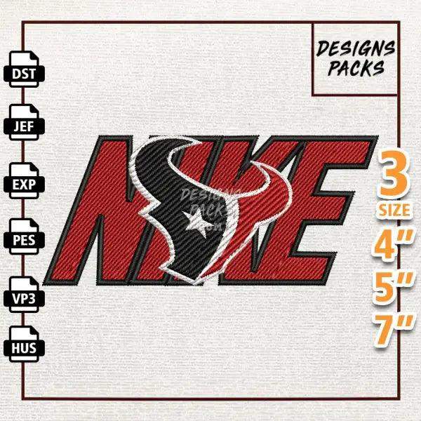 Football Houston Texans Embroidery Design