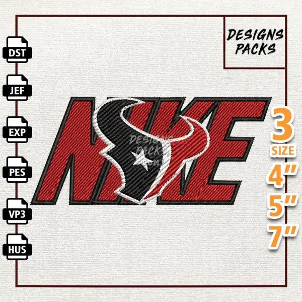 Football Houston Texans Embroidery Design
