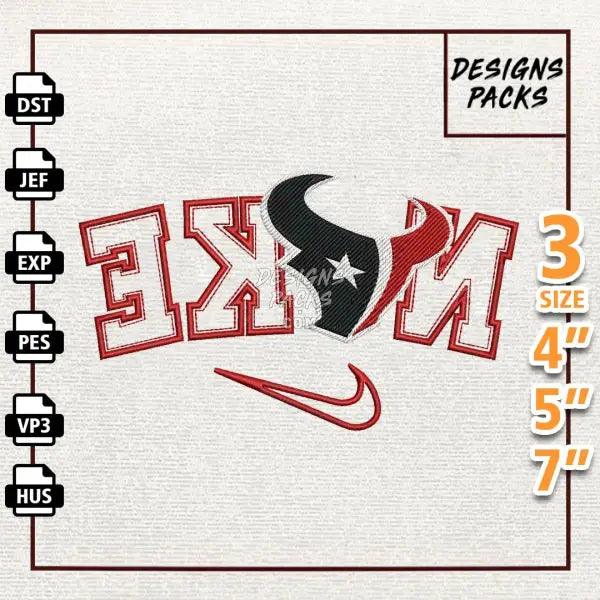 Football Houston Texans Embroidery Design