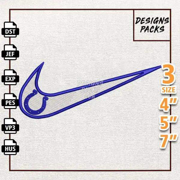 Football Indianapolis Colts Embroidery Design