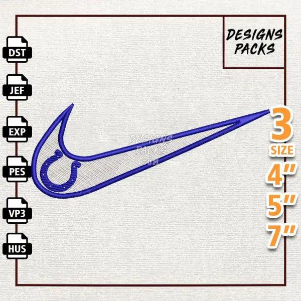Football Indianapolis Colts Embroidery Design