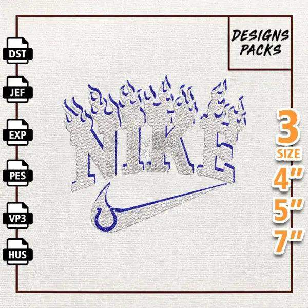 Football Indianapolis Colts Embroidery Design