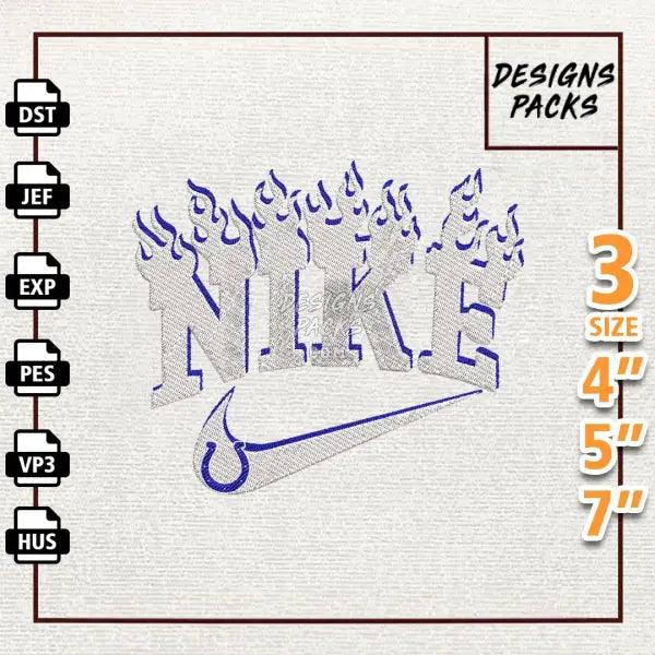 Football Indianapolis Colts Embroidery Design
