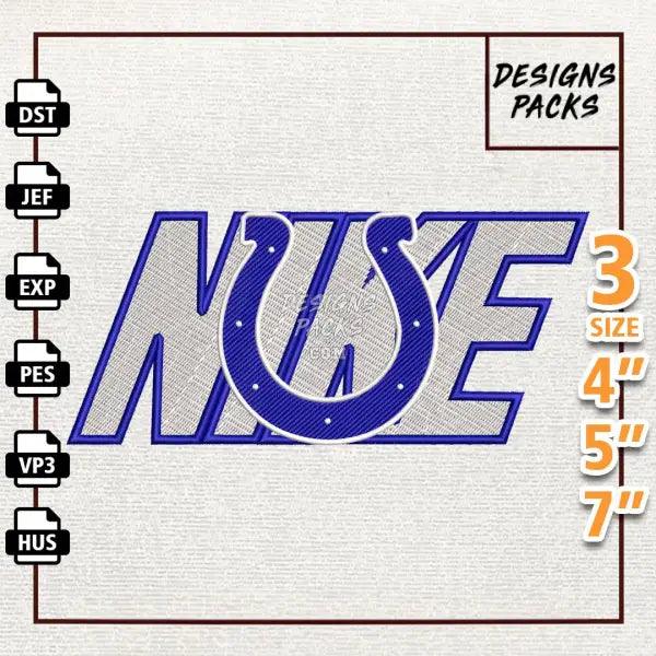 Football Indianapolis Colts Embroidery Design