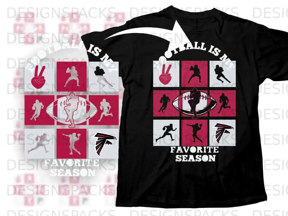 Football Is My Favorite Season Grid Players Falcons product type
