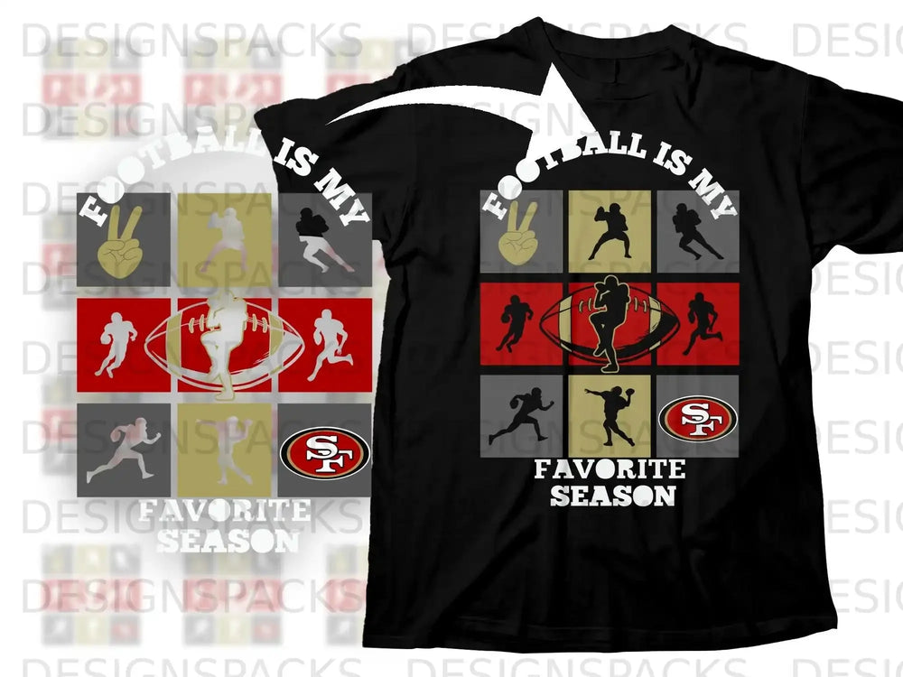 Football Is My Favorite Season SF Logo Player product type