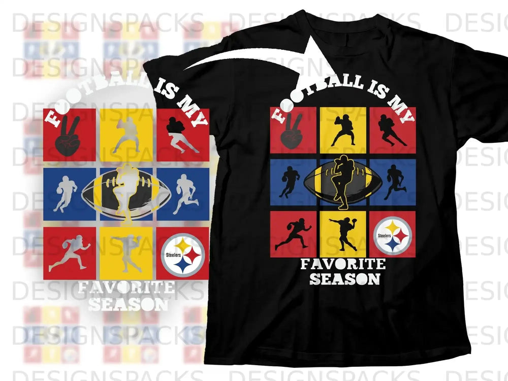FOOTBALL IS MY FAVORITE SEASON silhouettes product type