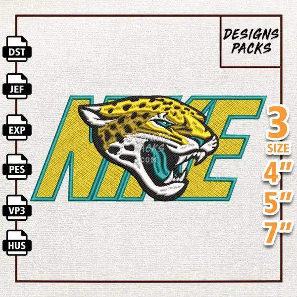 Football Jacksonville Jaguars Embroidery Design