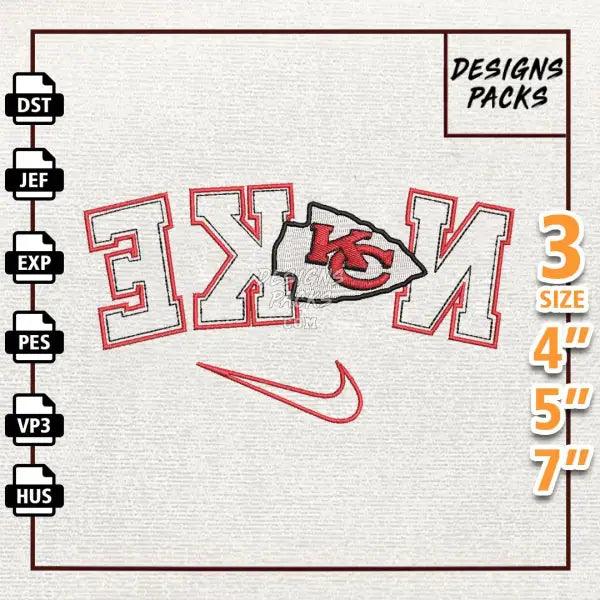Football Kansas City Chiefs Embroidery Design