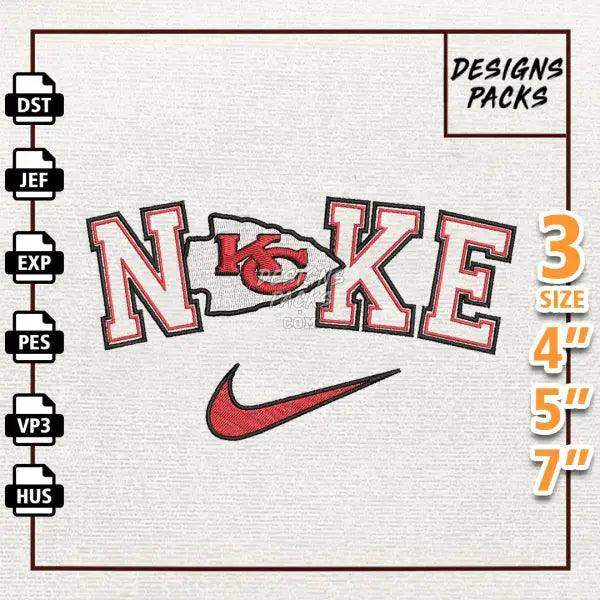 Football Kansas City Chiefs Embroidery Design
