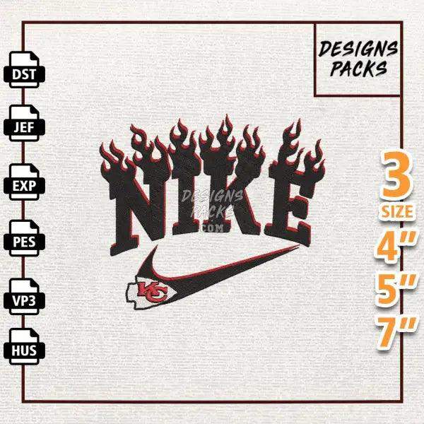 Football Kansas City Chiefs Embroidery Design