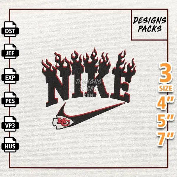 Football Kansas City Chiefs Embroidery Design
