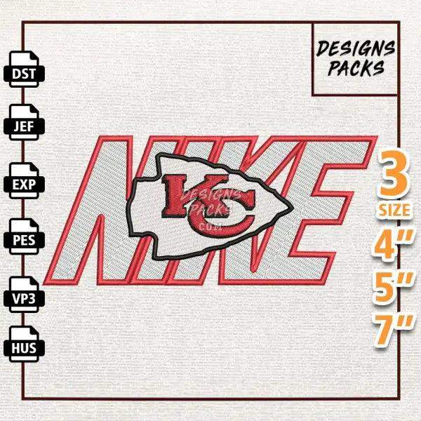 Football Kansas City Chiefs Embroidery Design