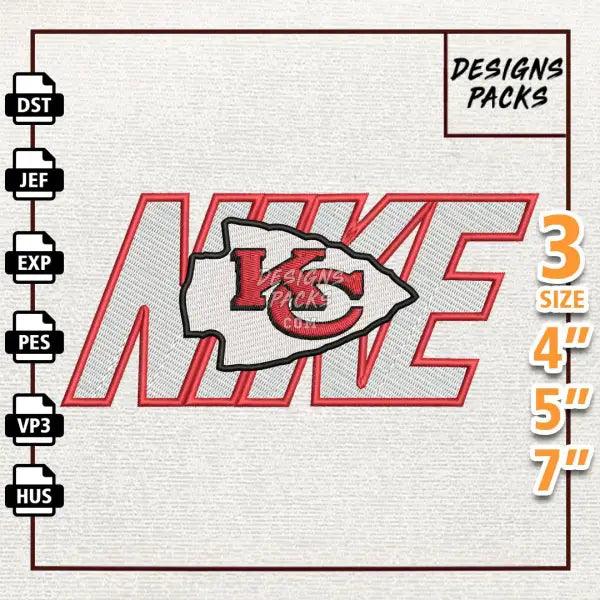 Football Kansas City Chiefs Embroidery Design