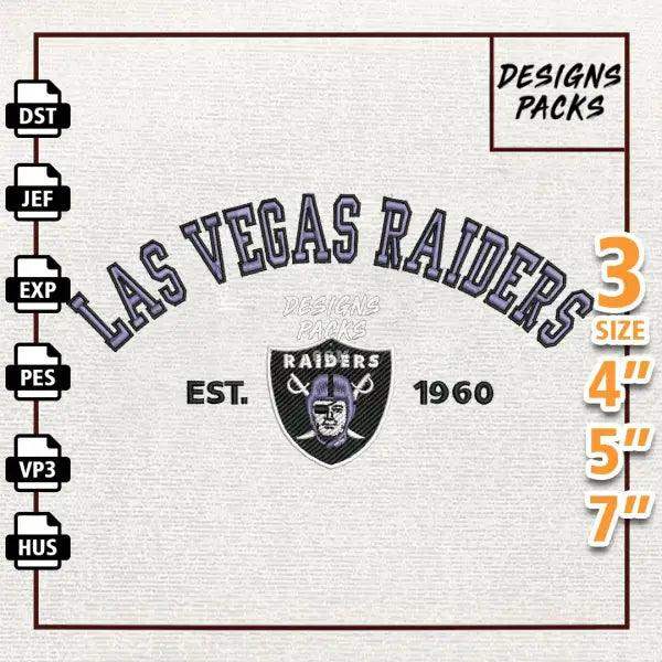 Football Las Vegas Raiders Embroidery Design