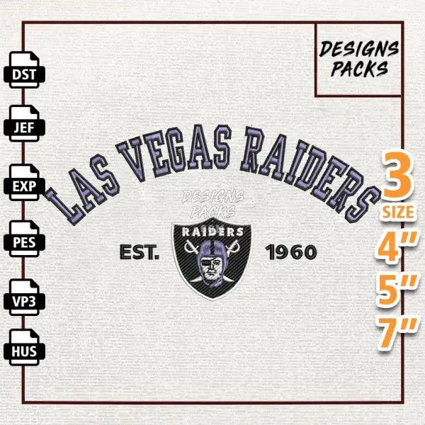 Football Las Vegas Raiders Embroidery Design