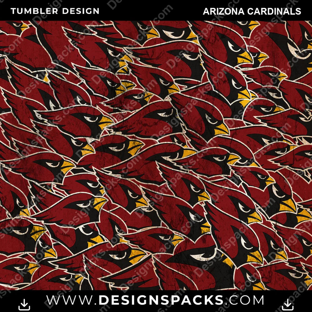 Football Logo BG Arizona Cardinals NFL Football Tumbler Digital Wrap Design Download