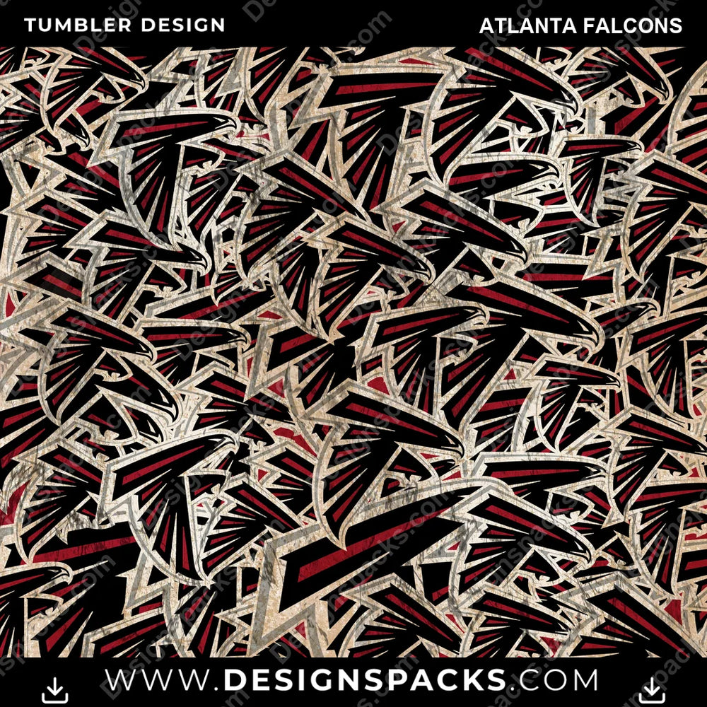 Football Logo BG Atlanta Falcons NFL Football Tumbler Digital Wrap Design Download