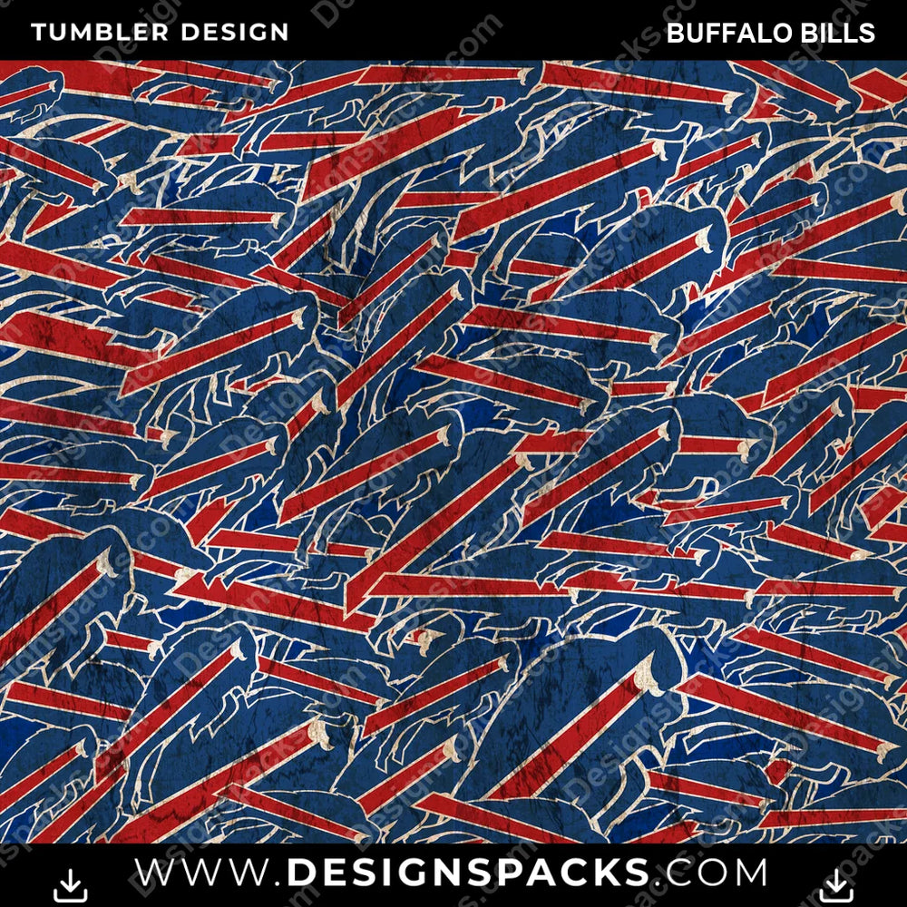 Football Logo BG Buffalo Bills NFL Football Tumbler Digital Wrap Design Download