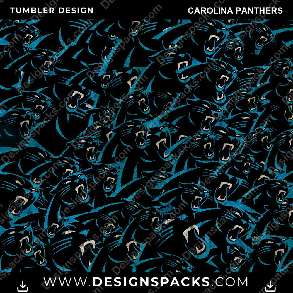 Football Logo BG Carolina Panthers NFL Football Tumbler Digital Wrap Design Download