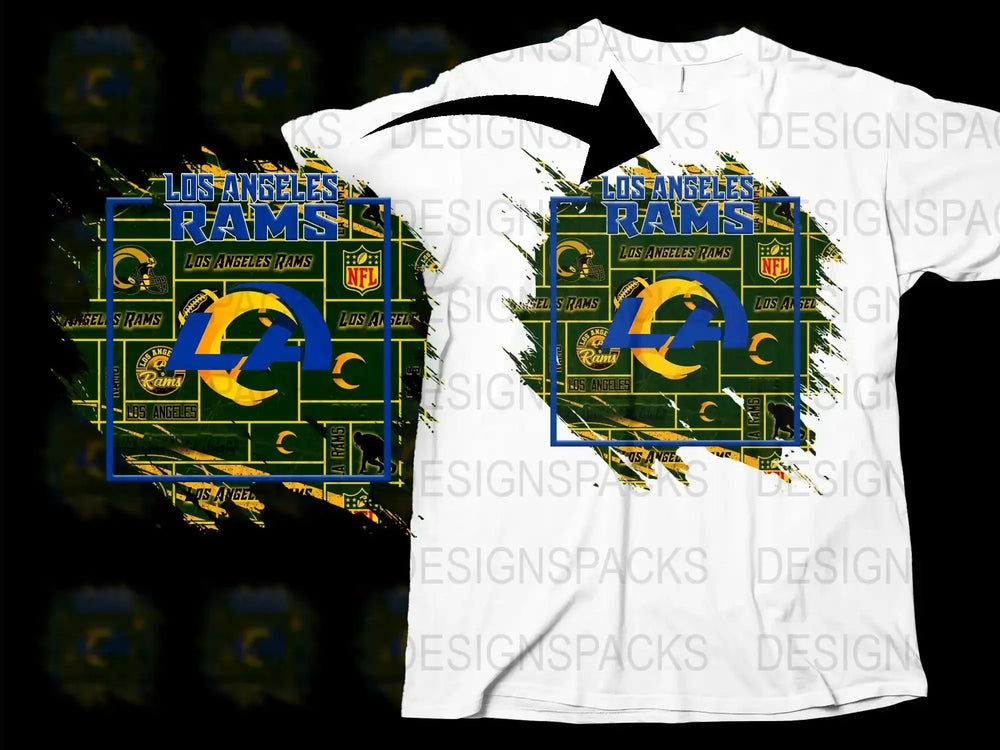 Los Angeles Rams T-Shirt NFL Football Team Graphic Tee Sports Fan Apparel