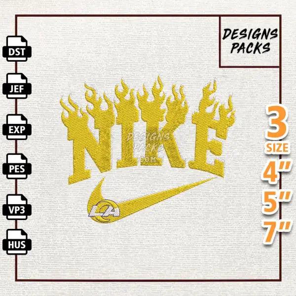 Football Los Angeles Rams Embroidery Design