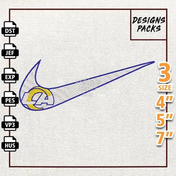 Football Los Angeles Rams Embroidery Design