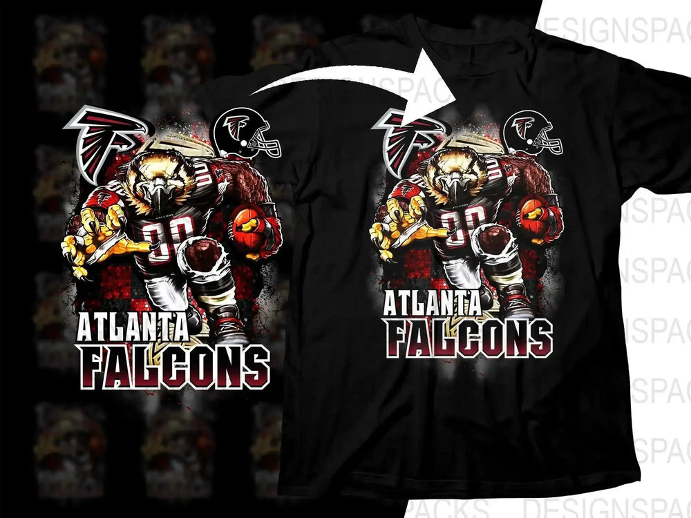 Football Mascot Atlanta Falcons Team Png Digital Download