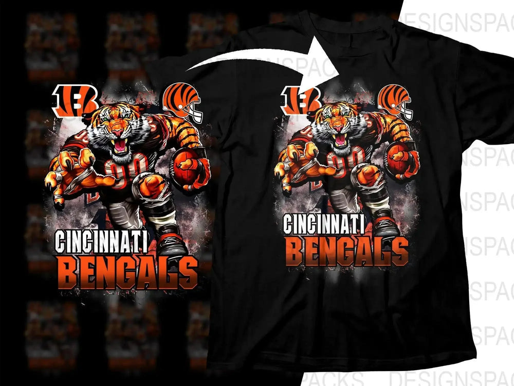 Football Mascot bengals Team Png Digital Download