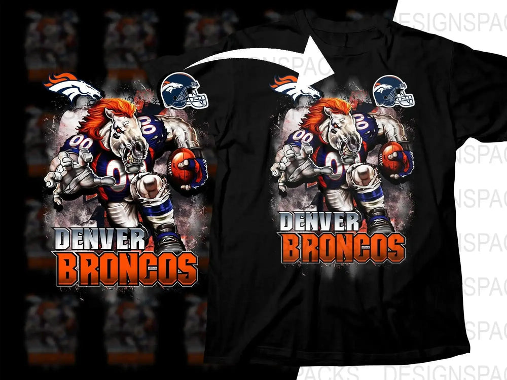Football Mascot Broncos Team Png Digital Download