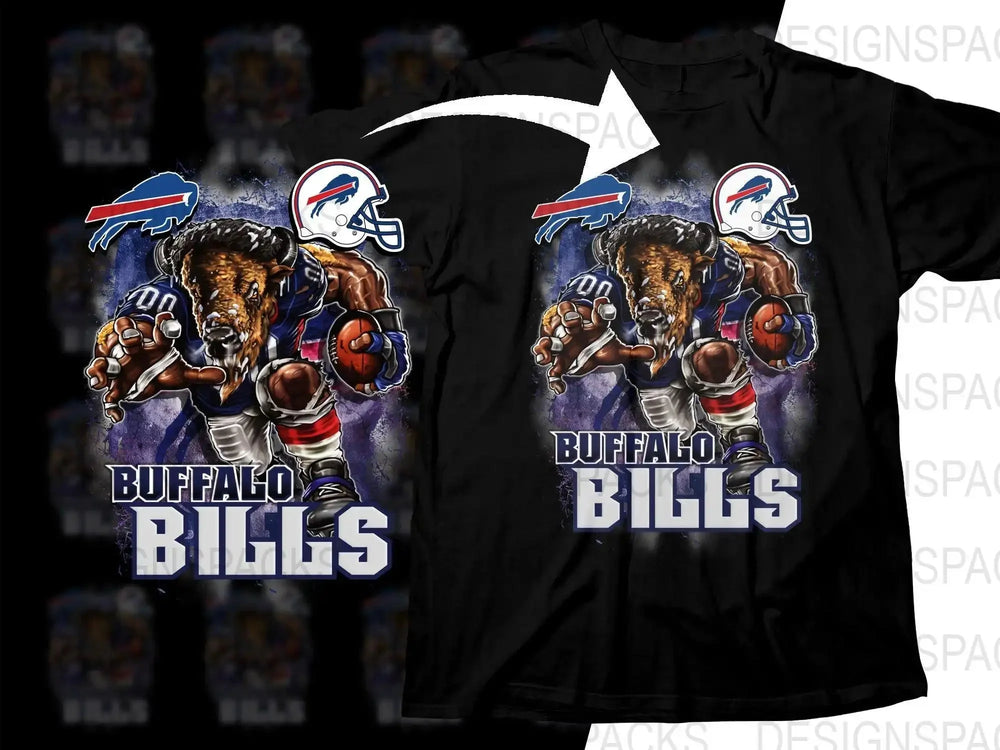 Football Mascot buffalo bills Team Png Digital Download