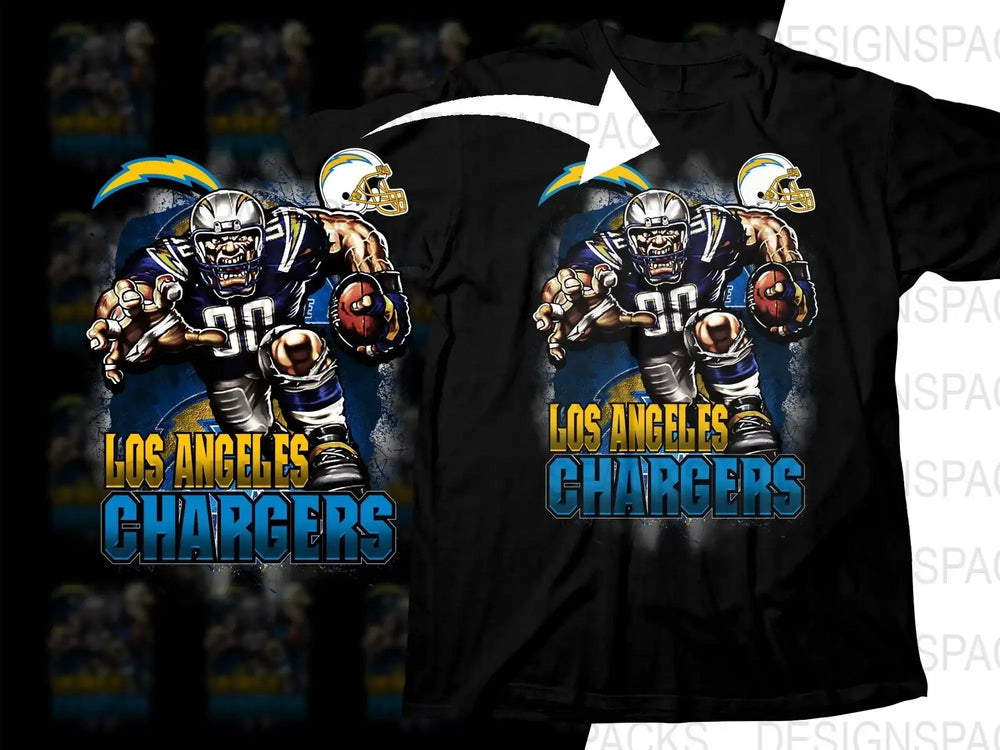 Football Mascot Chargers Team Png Digital Download