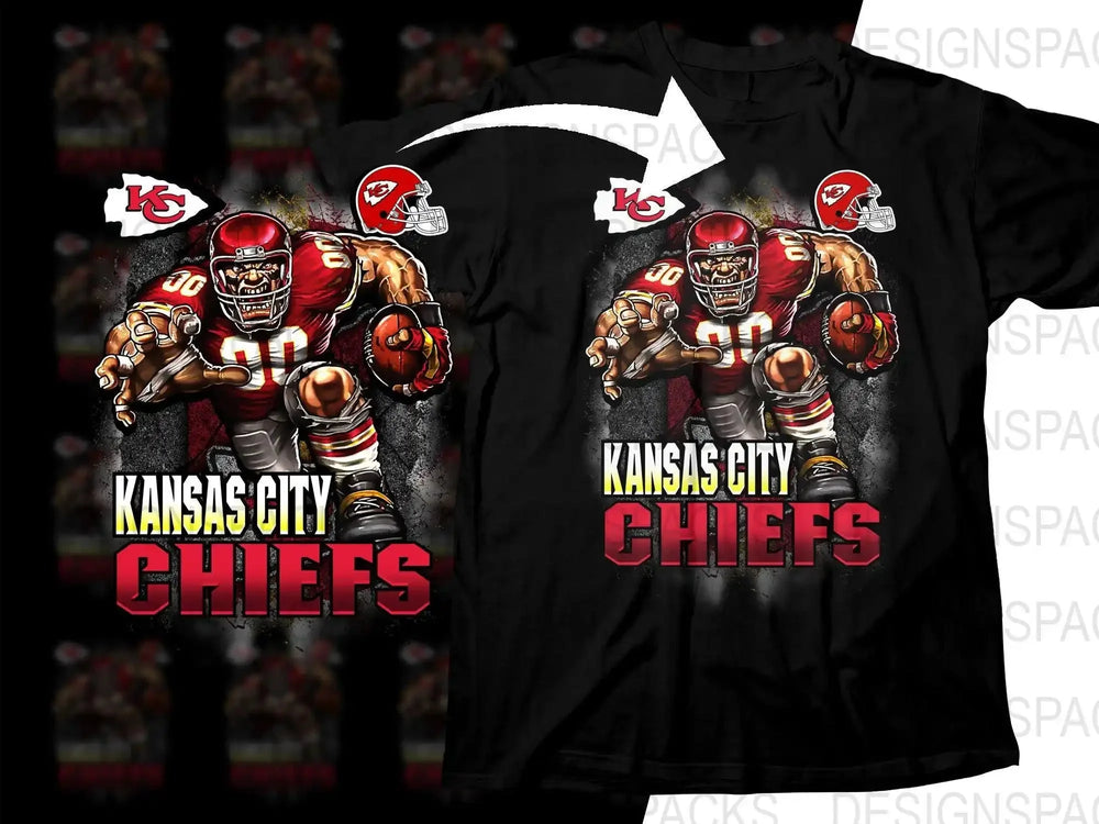 Football Mascot Chiefs Team Png Digital Download