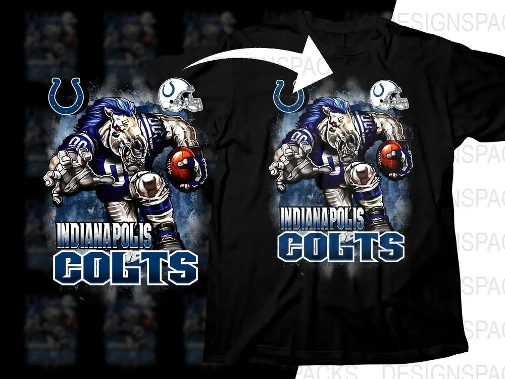 Football Mascot Colts Team Png Digital Download