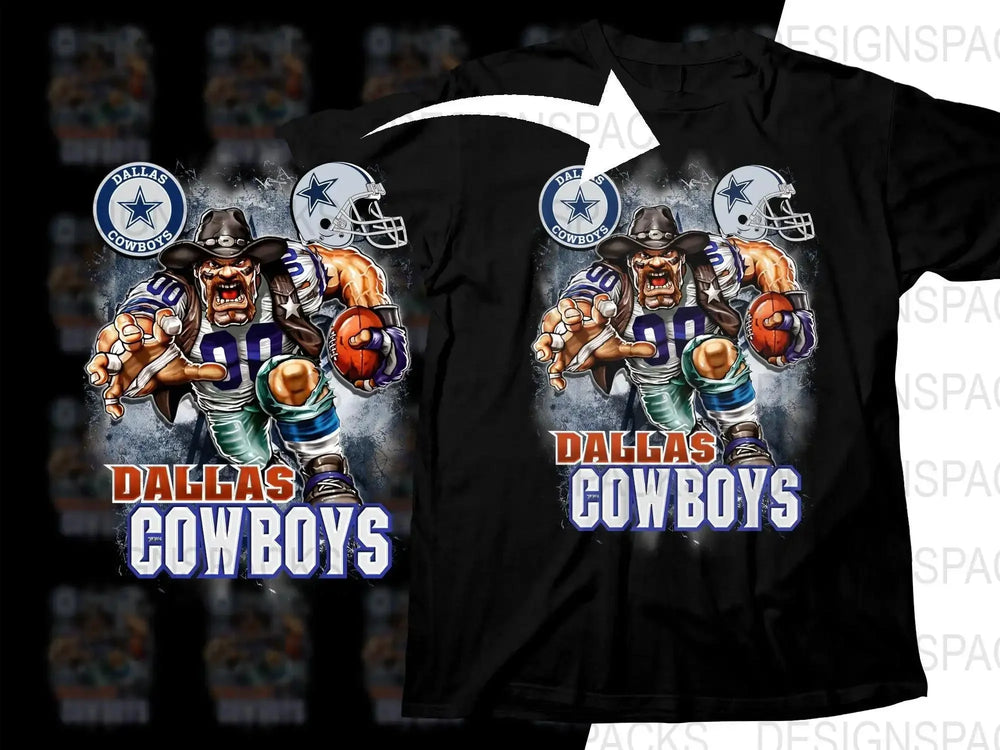 Football Mascot dallas cowboys Team Png Digital Download