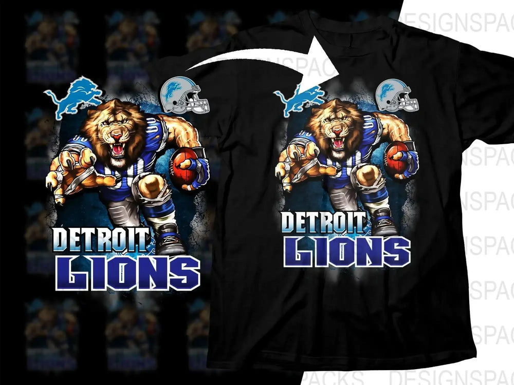 Football Mascot Lions Team Png Digital Download