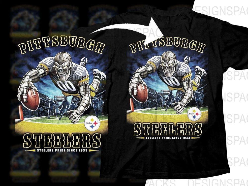 Football Mascot PITTSBURGH Team Halftone Png Digital Download