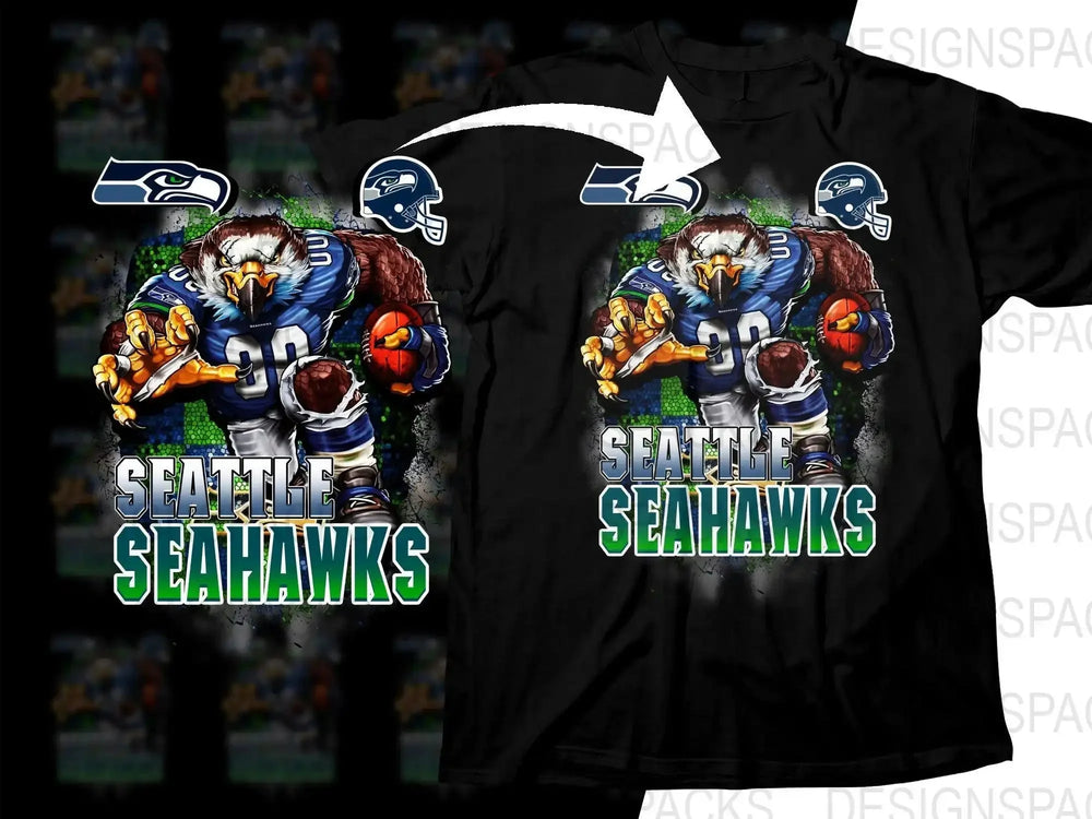 Football Mascot Seattle Seahawks Team Png Digital Download