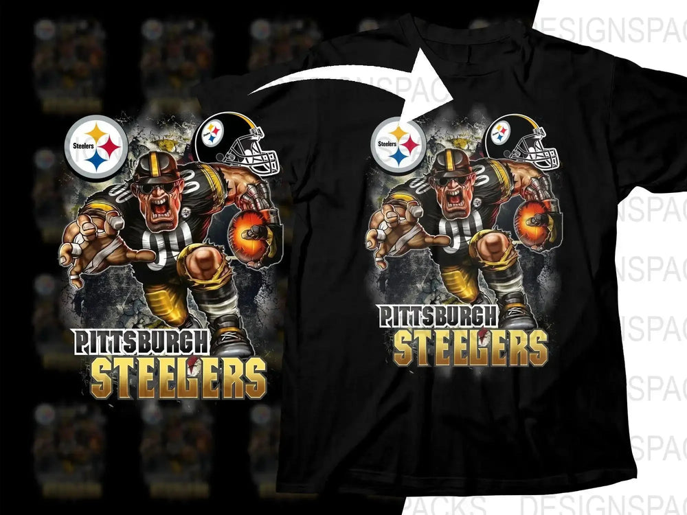 Football Mascot steelers Team Png Digital Download