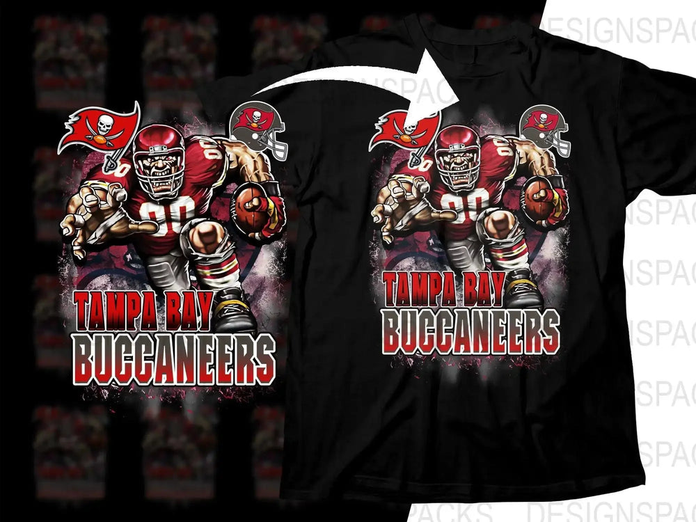 Football Mascot Tampa Bay Buccaneers Team Png Digital Download