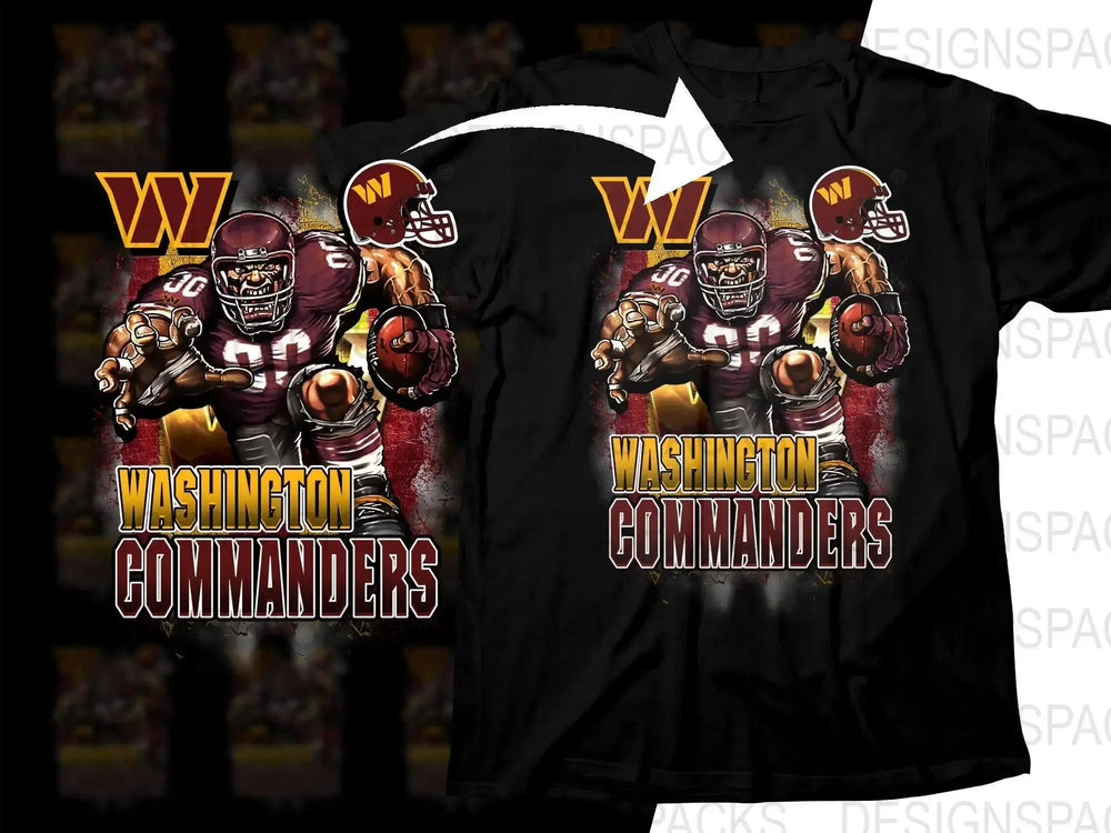 Football Mascot washington commanders Team Png Digital Download