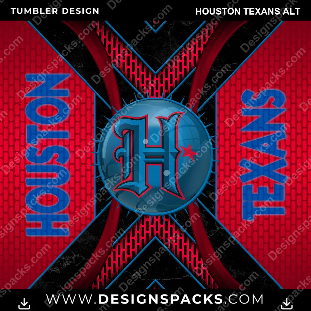 Football Metal Grating Houston Texans Alt NFL Football Tumbler Digital Wrap Design Download