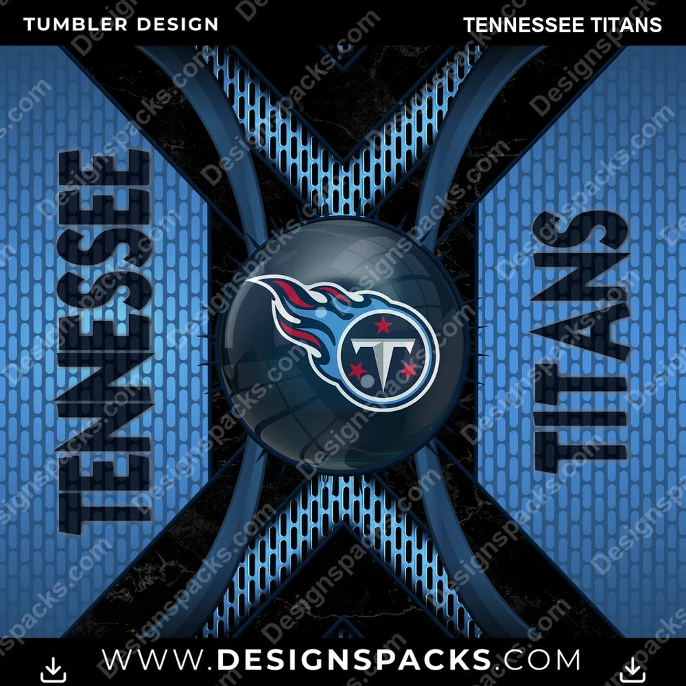 Football Metal Grating Tennessee Titans NFL Football Tumbler Digital Wrap Design Download