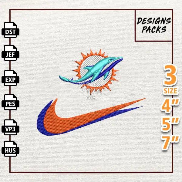 Football Miami Dolphins Embroidery Design